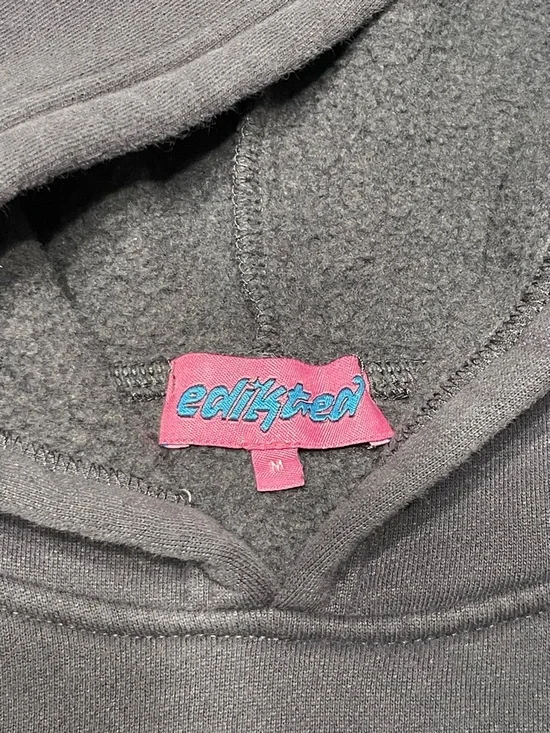 Edikted Gray Oversized Bow Hoodie - Picture 3 of 4